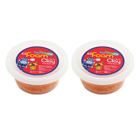 이지피아 이지 샤이니 폼클레이 2p, 살구, 2개