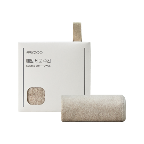 공백0100 매일 세로 수건 170g 30수, 소프트베이지, 1개