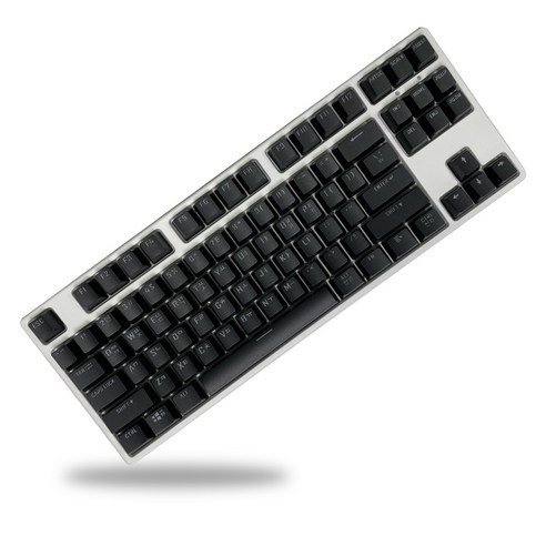 몬스터기어 게이트론 스위치 녹축 유선키보드, 텐키리스, NINJA 87G5, M 화이트