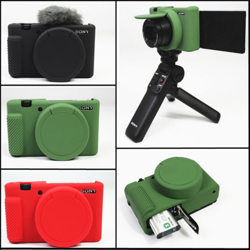 소니 ZV-1 카메라 보호를 위한 필수품: 실리콘 젤리 케이스 블랙