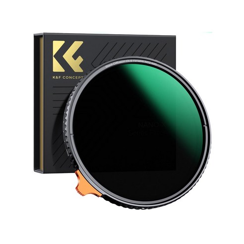 케이앤에프컨셉 NANO-X 블랙미스트 1 / 4 + 가변 ND2-ND400 2 in 1 렌즈필터 8K AGC Glass 55mm