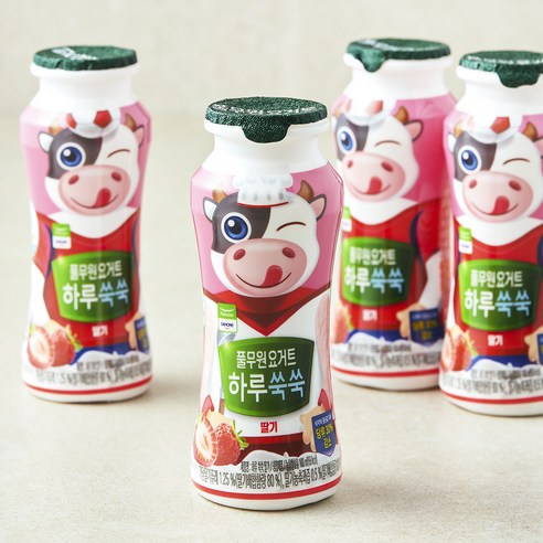 풀무원 요거트 하루 쑥쑥 딸기, 100ml, 4개입, 1개