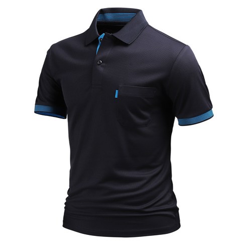 다꾸앙 남성용 리그오브 골지 반팔 카라 티셔츠 F03K9_tp4953