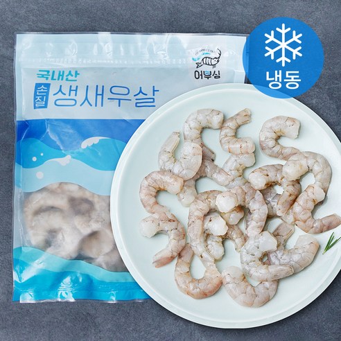 어부심 국내산 손질 생새우살 중 (냉동), 500g(중, 51~70미), 1개