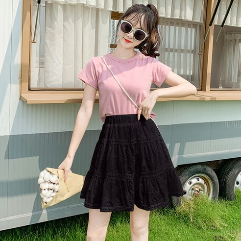 포플러앤씨 에이든 펀칭 스커트