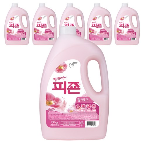 피죤 핑크로즈 일반 섬유유연제 본품, 2500ml, 6개