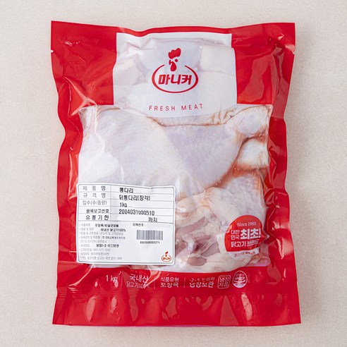 마니커 닭 통다리 장각 (냉장), 1kg, 2개