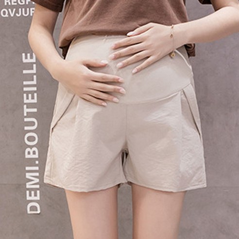 마켓A 임산부 린넨 통기성 반바지