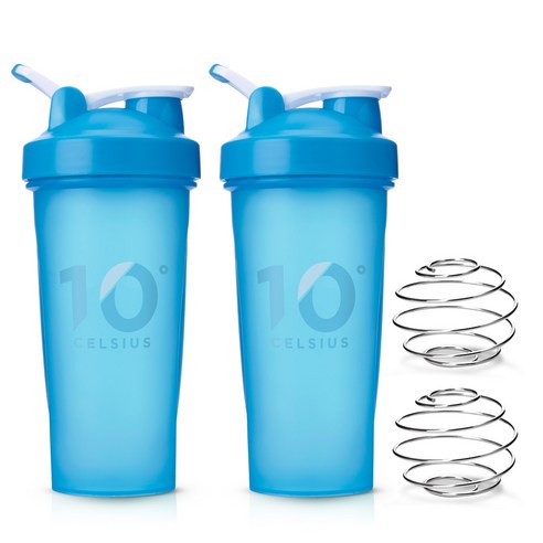 10도씨 블렌딩 쉐이커 보틀 2세트, 프렌치 블루, 600ml, 2개