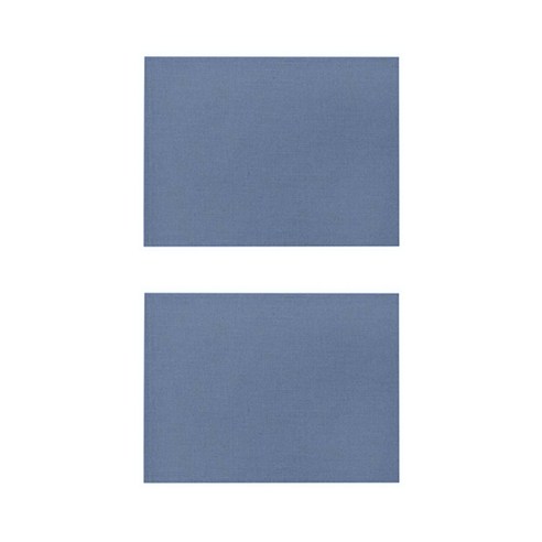 베이직 컬러 방수 린넨 미끄럼방지 플레이스 매트 2P, 017, 32 x 21 cm