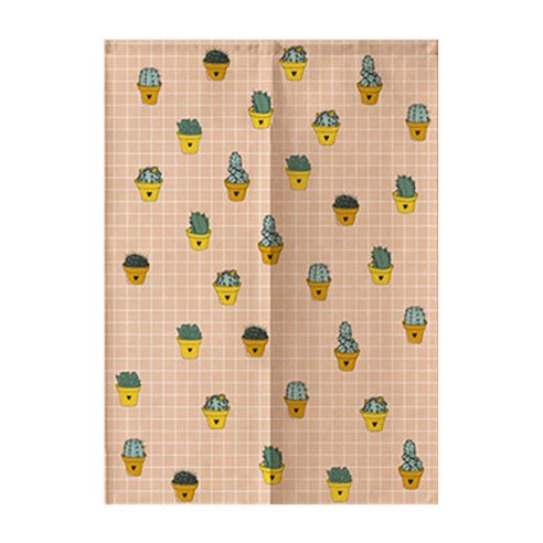 에이홉 선인장그림 파티션 커튼, Type 03