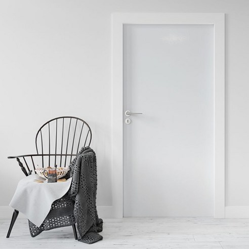 로즈로사 현관문 방문 시트지 2p, 49유광화이트순백색(SM4801-12), 100 x 210 cm