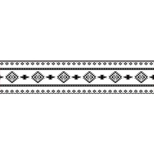 파라다이소 북유럽 에스닉 패턴 디자인 아트 테이블러너, 12, 32 x 260 cm