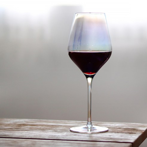 코지테이블 미스틱 오로라 프리즘 홀로그램 레드와인 글라스, 630ml, 1개