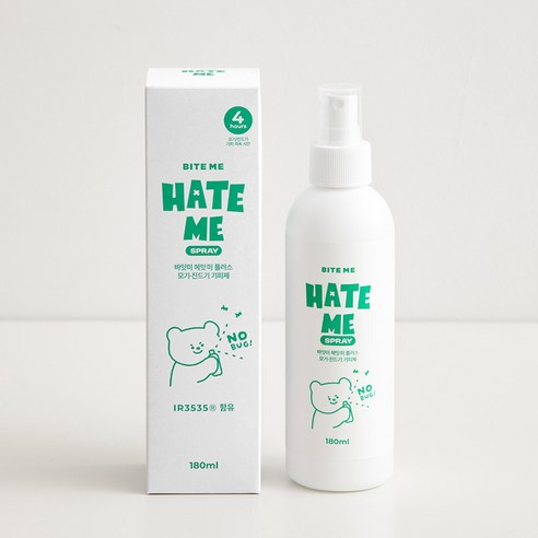 바잇미 헤잇미 플러스 모기진드기 기피제, 화이트, 1개, 180ml