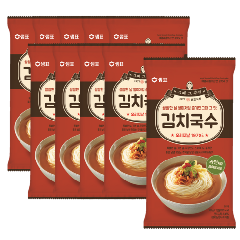 샘표 김치국수, 101g, 10개
