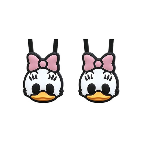 대한 핸드폰 목걸이 줄 캐릭터 타입, 오리(블랙), 2개