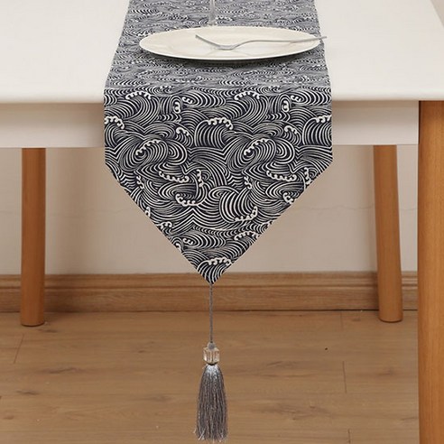 빈테리어 인테리어 포인트 태슬 테이블 러너, TYPE 08, 30 x 100 cm