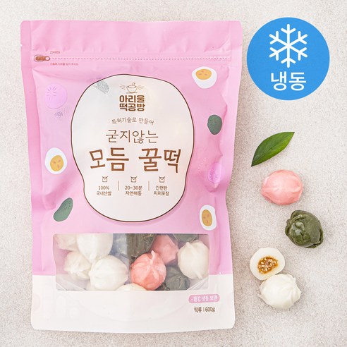 아리울떡공방 굳지않는 모듬 꿀떡 (냉동), 600g, 2개