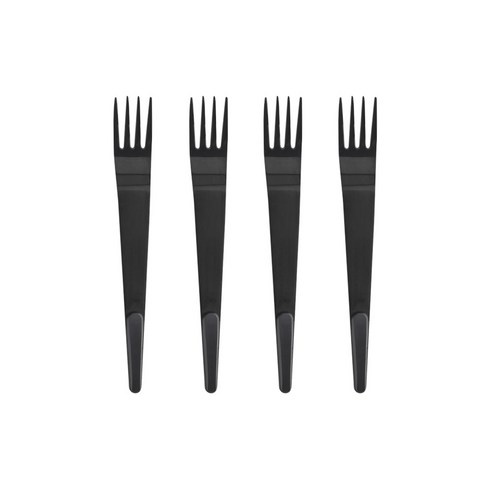 보겐 국산 슈가 티포크, 무광 블랙 + 블랙(손잡이), 4개