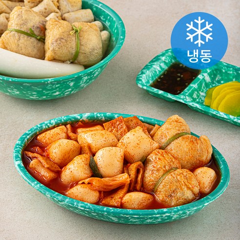 부산깡통시장 유부주머니 떡볶이 (냉동), 536g, 2개