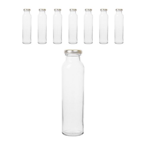 일자밀크티 공병 실버, 300ml, 8개