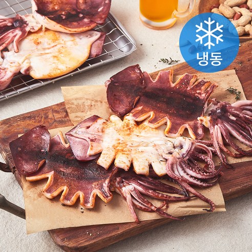 구룡포 반건조 오징어 5미 (냉동), 1개, 650g