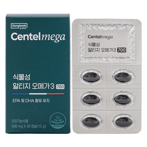 동국제약 센텔메가 식물성 알티지 병풀 오메가3 15g, 30정, 1개