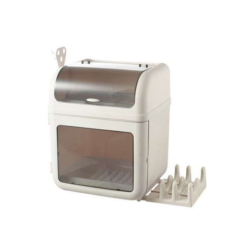 모든양품 대용량 이중 식기 수납장, 베이지