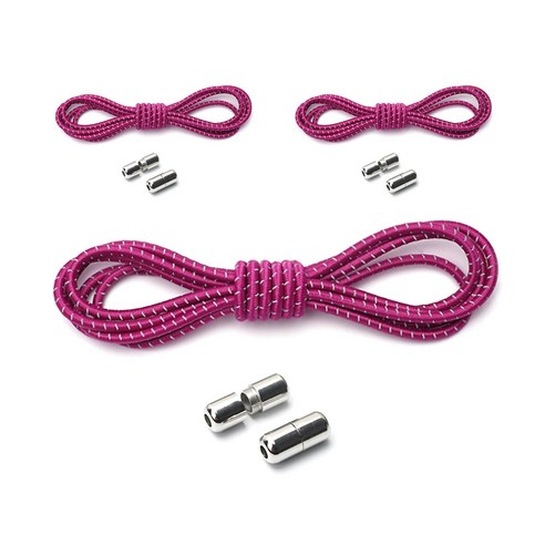 마켓에이 원형 얇은 고무 캡슐 신발끈 3p