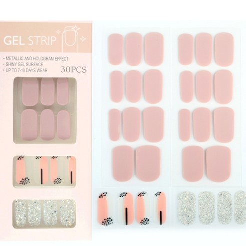데이소이 멜로우 팔레트 젤 네일 스티커 30p 세트, 18 도트라인, 1세트