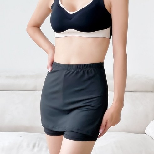 딥톡 여성용 심리스 속치마 속바지 3부 속옷 CP061