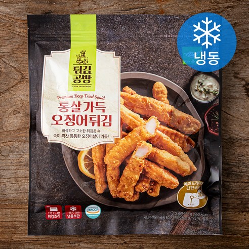 튀김공방 사옹원 통살가득 오징어튀김 (냉동), 300g, 2팩