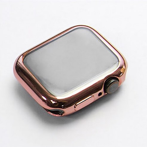 알피나케이스 애플워치 TPU 풀커버 젤리 소프트 케이스 44mm, 로즈골드