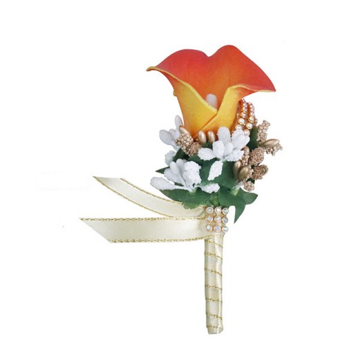 다양한 용도와 형태로 사용할 수 있는 오즈니 칼라 꽃 큐빅 부토니에