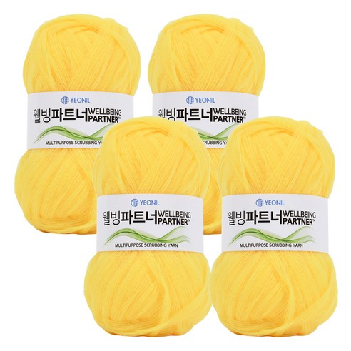 웰빙파트너 뜨개실 4p, 04번 레몬
