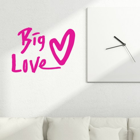 1AM 캘리그라피 포인트스티커 Season3 사랑테마 01 Big love, 분홍