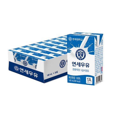 연세대학교 연세우유, 140ml, 24개