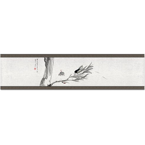 복고풍 전통 다도 인테리어 티 테이블러너, 07, 32 x 160 cm