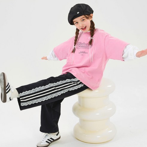 제이키즈 여아용 큐라 우븐 레이스 팬츠 J8846