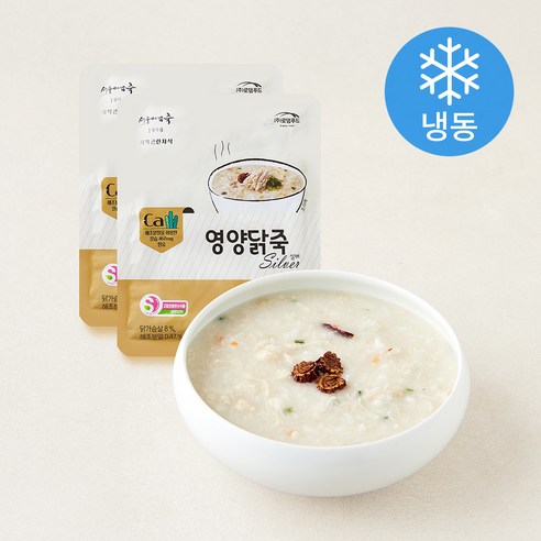 [로켓프레시] 서울마님 영양닭죽 실버 (냉동), 300g, 2개