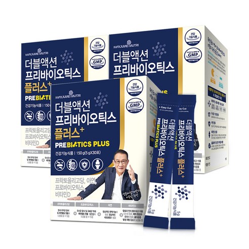 메이준뉴트리 이승남 더블액션 프리바이오틱스 플러스 프락토올리고당 유산균 30p, 150g, 3개