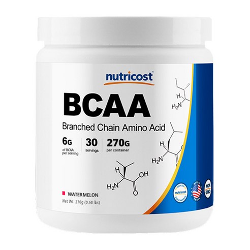 뉴트리코스트 BCAA 워터멜론맛, 1개, 270g