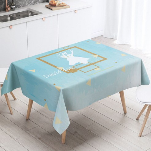 마켓에이 아메리칸 일러스트 키친테이블 식탁보, TYPE B09, 140 x 200 cm