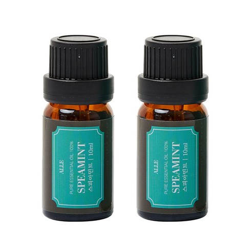 알레 비건 아로마 에센셜 오일 스피아민트, 10ml, 2개