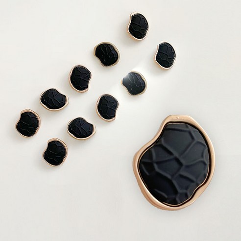 장식 단추 5번 25mm, 골드장식, 10개