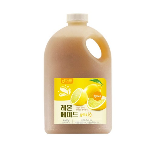 딜리프 레몬 에이드 농축액 1800g, 1개