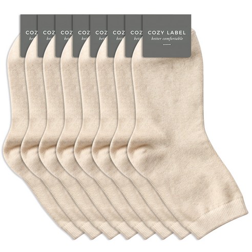 포근함과 튼튼함의 조화, 코지라벨 여성용 면사 중목 양말 8켤레 리뷰 중목양말오트밀