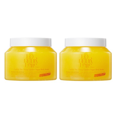 로더렛 컬리핏 더 일랑 가든 슈가 바디스크럽, 500g, 2개