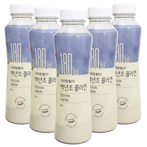 삼성웰스토리 프리미엄 웰선식 백년초콜라겐, 5개, 45g